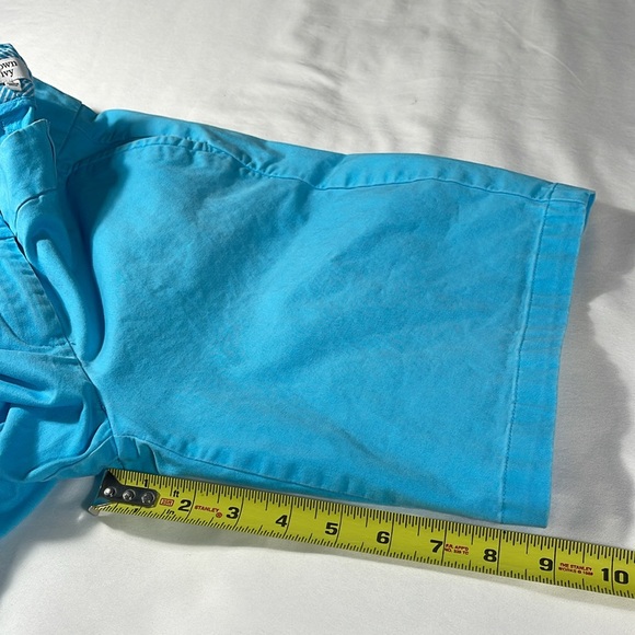 crown & ivy womens turquoise basic flat front 9" inseam chino shorts - size 4 - Picture 8 of 9